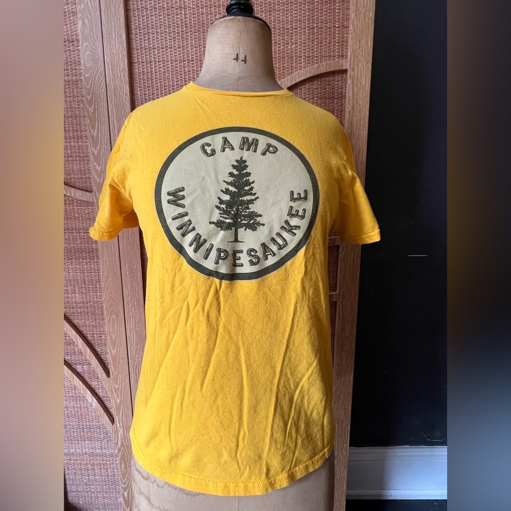 Camp Winnipesaukee Yellow Graphic Tee